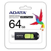 USB Flash Drive ADATA 64GB, UC300, USB Type-C, Black_1