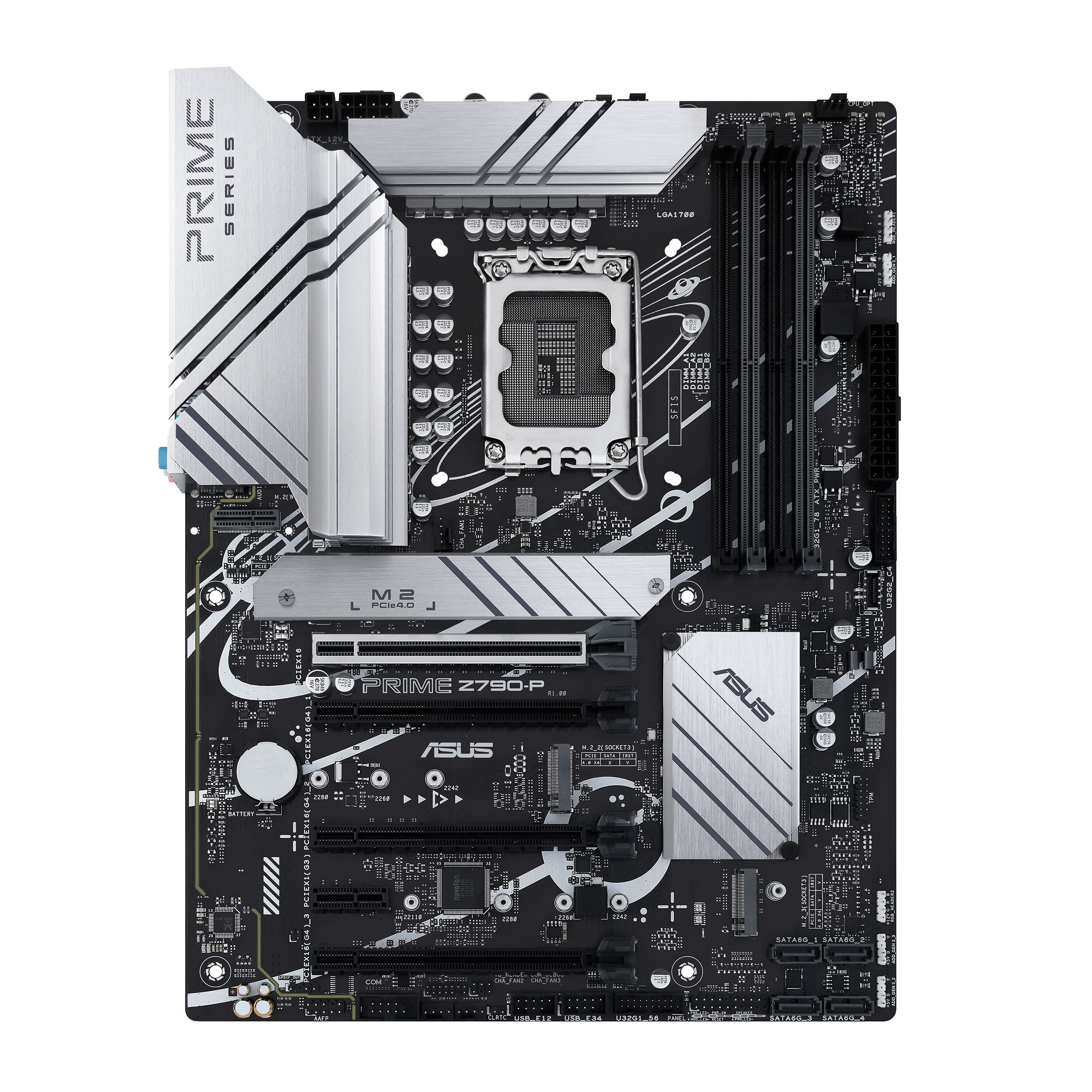 Placa de baza ASUS PRIME Z790-P, socket 1700, 4x DDR5 UDIMM, 4x SATA, 3x NVMe, 13x USB-A, 2x USB-C, ATX