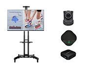 Solutie videoconferinta all in one cu stand mobil si display LG LED 65 
