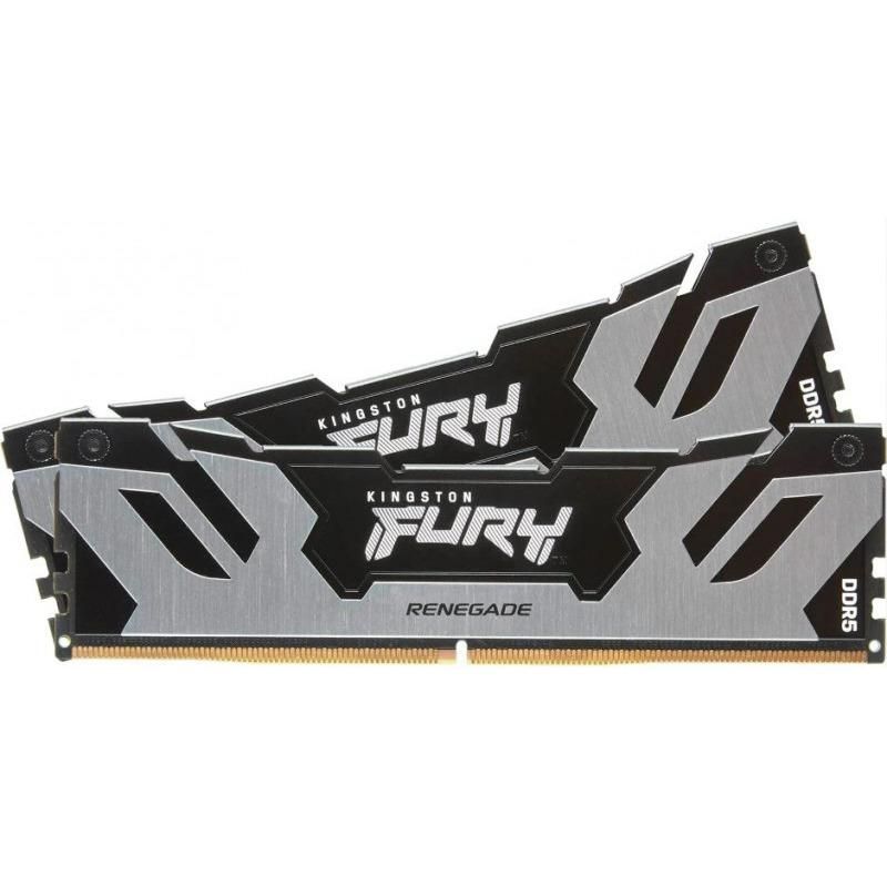 Memorie RAM Kingston Fury Renegade Silver RGB, DIMM, DDR5, 32GB, CL32, 6000MHz. kit of 2_4