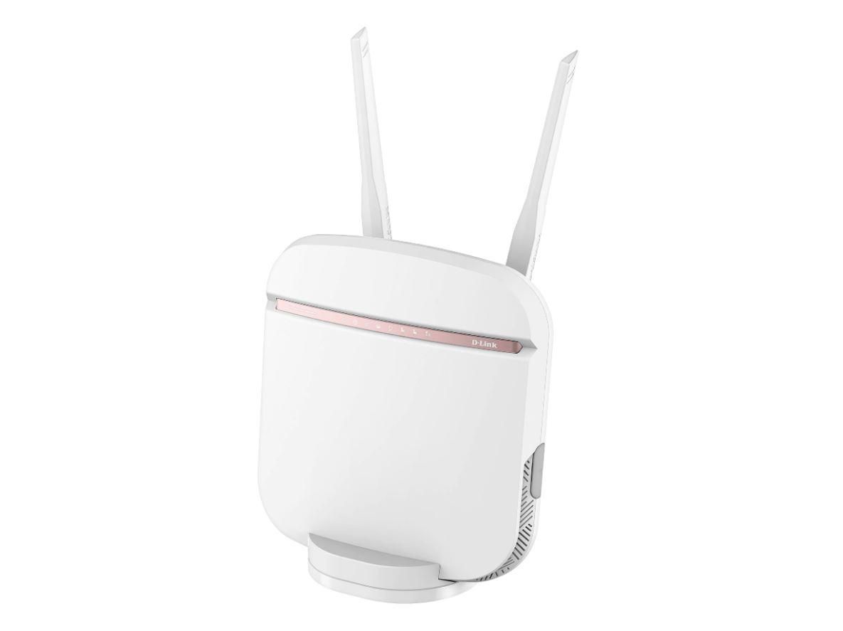 ROUTER D-LINK wireless. 5G LTE (desktop), 5G speeds up to 1.6 Gbps1, built-in Wi-Fi AC2600, 4 Gigabit Ethernet LAN ports and 1 Gigabit Ethernet WAN port, 2 antene externe, slot SIM 5G/4G 