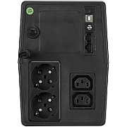 UPS Fortron PPF9003100, 1500 VA, 900 W, cu management, line-interactive, 2x Schuko, 2x C13, 1x RJ45, 1x USB, 12V/9Ah LCD, Tower, Negru 