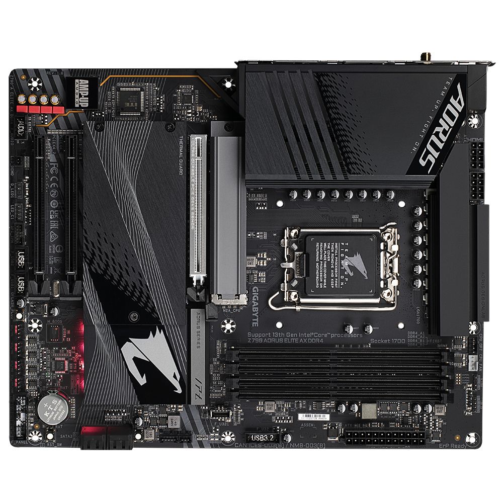 Placa de baza GIGABYTE Z790 AORUS ELITE AX DDR4 LGA 1700, Z790 Express Motherboard - 4x DDR5 - M.2 PCIe 4.0 - USB 3.2 - PCI-Express 5.0 16x - LAN 2.5 GbE - Wi-Fi 6E_5