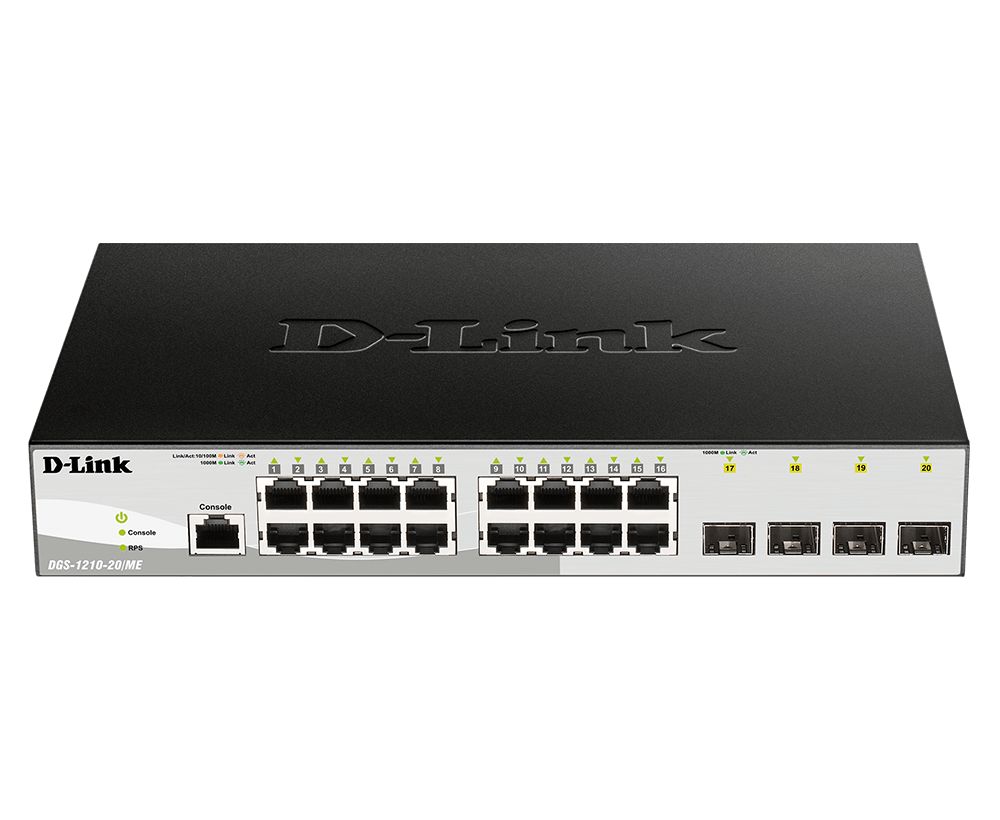 NET SWITCH 16PORT 10/100/1000/4SFP DGS-1210-20/..._2