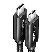 BUCM432-CM10AB, Cablu USB-C  la USB-C USB4 Gen 3x2, 1 m, 5A, Negru_2