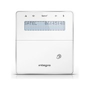Tastatura alarma Satel INT-KWRL2-WSW, wireless (ABAX 2) pentru  INTEGRA si INTEGRA PLUS, cititor de proximitate, alba