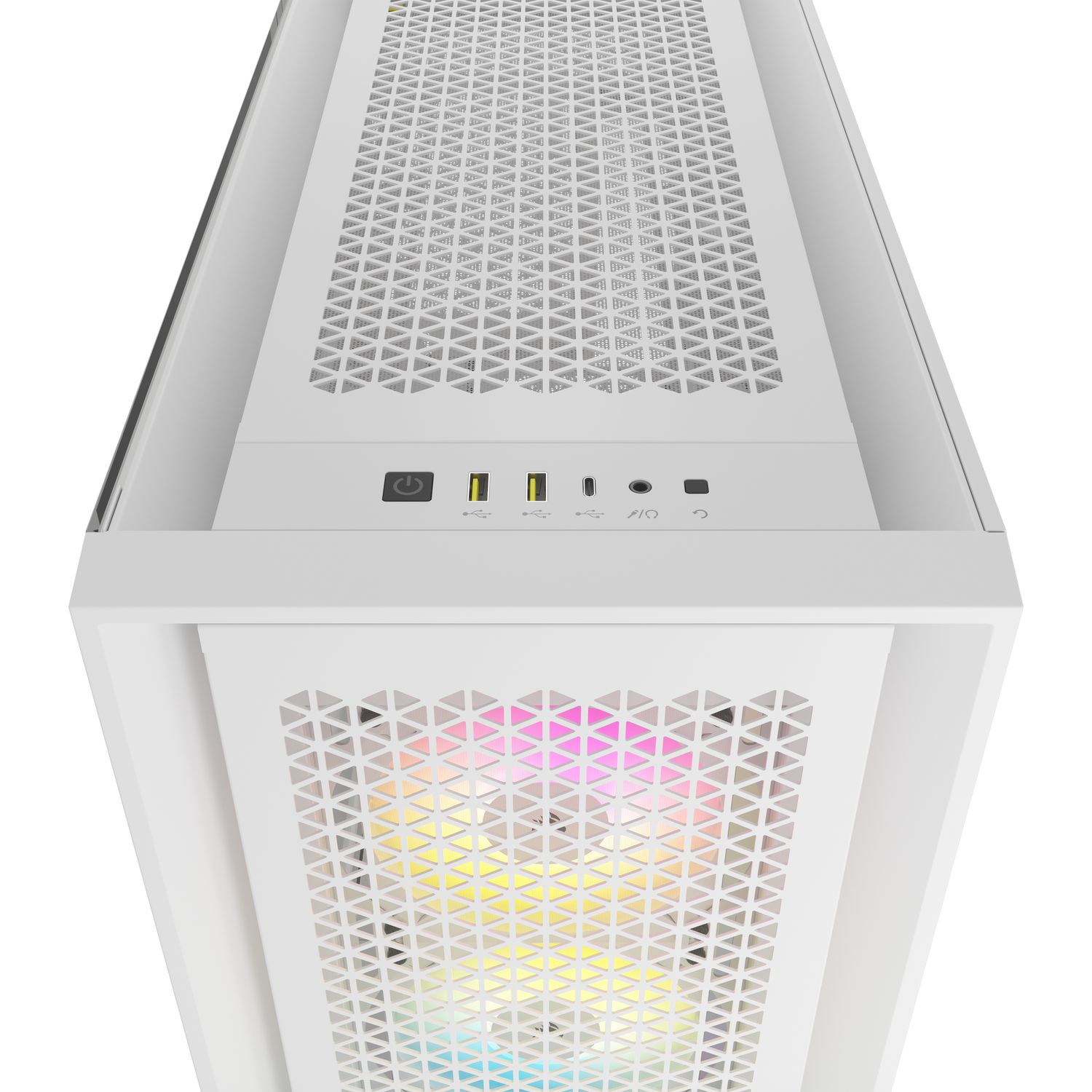 CORSAIR iCUE 5000D RGB Airflow Mid-Tower True White_2