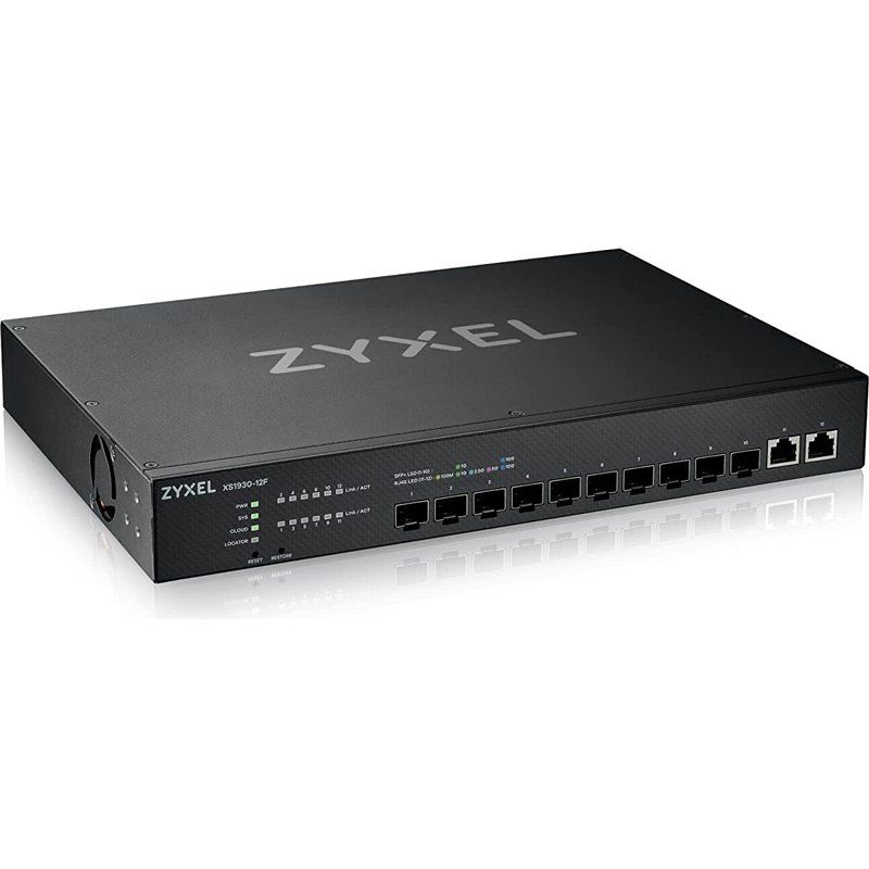 XS1930-12F, 10-port 10G Smart Managed Fiber Switch, 2 Multi-Gigabit Ports_2