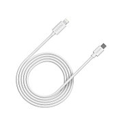 CANYON СFI-12, cable Type C to lightning ,5V3A, 9V2.22A ,PD20W, power cord:18AWG*4C, Signal cord:28AWG*4C, data transfer speed:30M/s, OD4.5MM,2M, PVC, white, Rohs_1