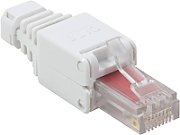 MUFA RJ-45 LOGILINK pt. cablu UTP, Cat6, RJ-45 (T), manson, pentru cablu solid/litat AWG22-24, cablu 5-6.5mm, tool-free,1 buc, 