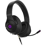 LORGAR Noah 701, gaming headset with microphone, 2.4GHz USB dongle + BT 5.1 Realtek 8763, battery 1000mAh, type-C charging cable 0.8m, audio cable 1.5m, size:195*185*80mm, 0.28kg. Black_2