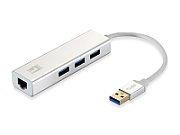 LevelOne Adapter USB3.0 -> GBit-LAN + USB3.0-Hub_2