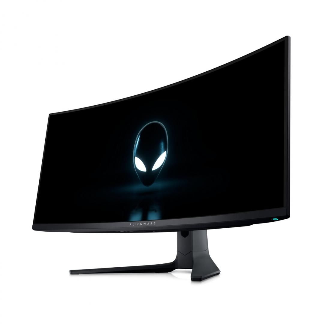 Monitor Dell Gaming Alienware 34'' AW3423DWF, 86.82 cm, Maximum preset resolution: DisplayPort: 3440 x 1440 at 165 Hz, HDMI: 3440 x 1440 at 100 Hz, Screen type Color Active Matrix, Panel technology QD OLED, Backlight OLED, Faceplate coating Anti reflection, Aspect ratio 21:9, Pixel per inch (PPI)_7