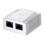 PRIZA RJ-45 aplicabila cu 2 iesiri | PRIZA RJ-45 incastrabila cu 2 iesiri LOGILINK pt. cablu uTP, Cat6, RJ-45 (M) x 2, plastic, 1 buc, 