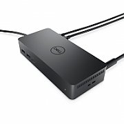 Dell Universal Dock UD22, MAX RESOLUTION: 5K @ 60Hz with HBR3 systems supporting Display Stream Compression, VIDEO INTERFACES: 1 x HDMI 2.0, 2 x DP 1.2, 1 x USB-C 3.2 Gen2 with DisplayPort 1.4 Alt Mode, USB PORTS: USB-A: 4 x USB 3.2 Gen 2 (1 with PowerShare); USB-C: 1 x USB 3.2 Gen 2 with_2