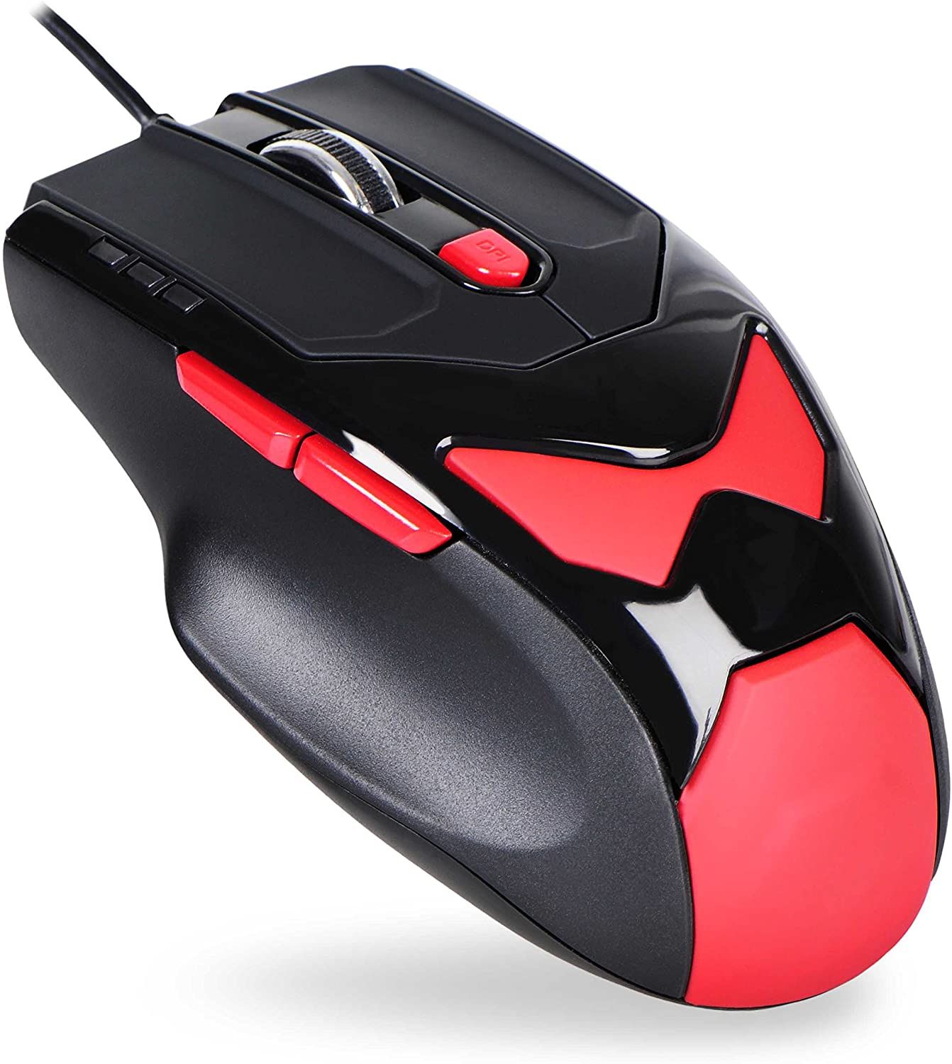 Gaming mouse LASER USB 800-1200-2100-3400DPI
- 6 buttons
- cable length: 160cm
- mouse weight: 76gr.
- with 4x4.2gr weights, interchangeable
Packaging: blister 1 pc.