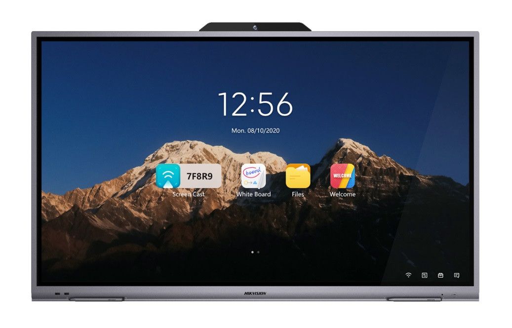 Display interactiv (tabla interactiva) Hikvision Seria C, 75  (191cm), UHD, luminozitate 350nit, timp raspuns 6ms, contrast 1200:1, Android 11, CPU A72*2 + A53*4, RAM 4GB, stocare 64GB Touch: IR, Touch accuracy ±1mm, Touch response <10ms, 45 points touch Conectivitate: WiFi, BT 5.0, 2xHDMI