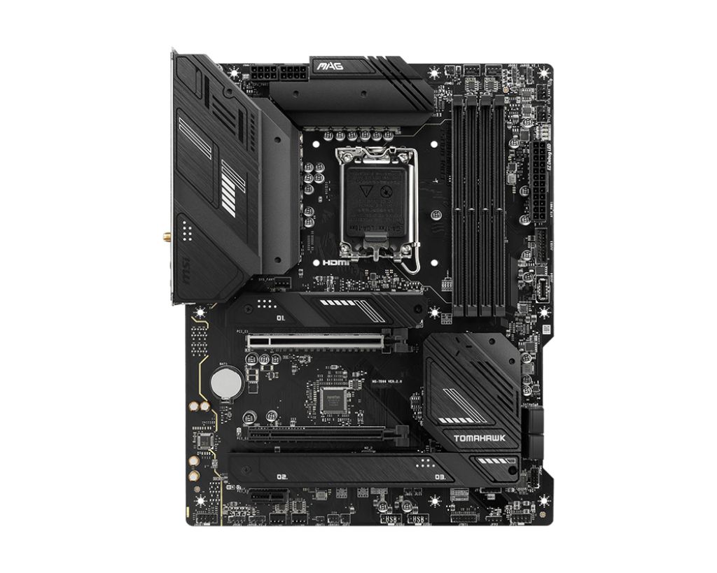 Placa de baza MSI MAG B760 TOMAHAWK WIFI, socket 1700, 4x DDR5 UDIMM, 4x SATA, 3x NVMe, 14x USB-A, 2x USB-C, ATX