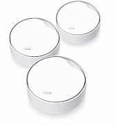 TP-Link AX3000 whole home mesh Wi-Fi 6 System, Deco X50-POE(3-pack); Dual- Band, Standarde Wireless: IEEE 802.11ax/ac/n/a 5 GHz, IEEE 802.11ax/n/b/g 2.4 GHz ,viteza wireless: 5 GHz: 2402 Mbps, 2.4 GHz: 574 Mbps, 2 x antene interne, 2×2 MU-MIMO, Mod Router, Mod Access Point, interfata: 3 x_5