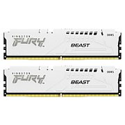 Memorie RAM Kingston, DIMM, DDR5, 32GB, 5200MHz, CL40, 1.35V, FURY Beast White, RGB, Kit of 2_1