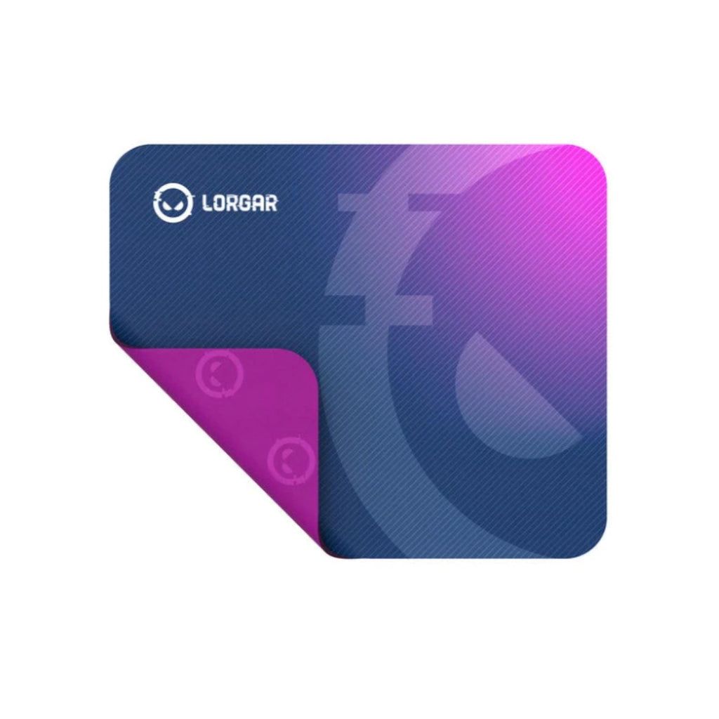 Lorgar Main 133, Gaming mouse pad, High-speed surface, Purple anti-slip rubber base, size: 360mm x 300mm x 3mm, weight 0.2kg