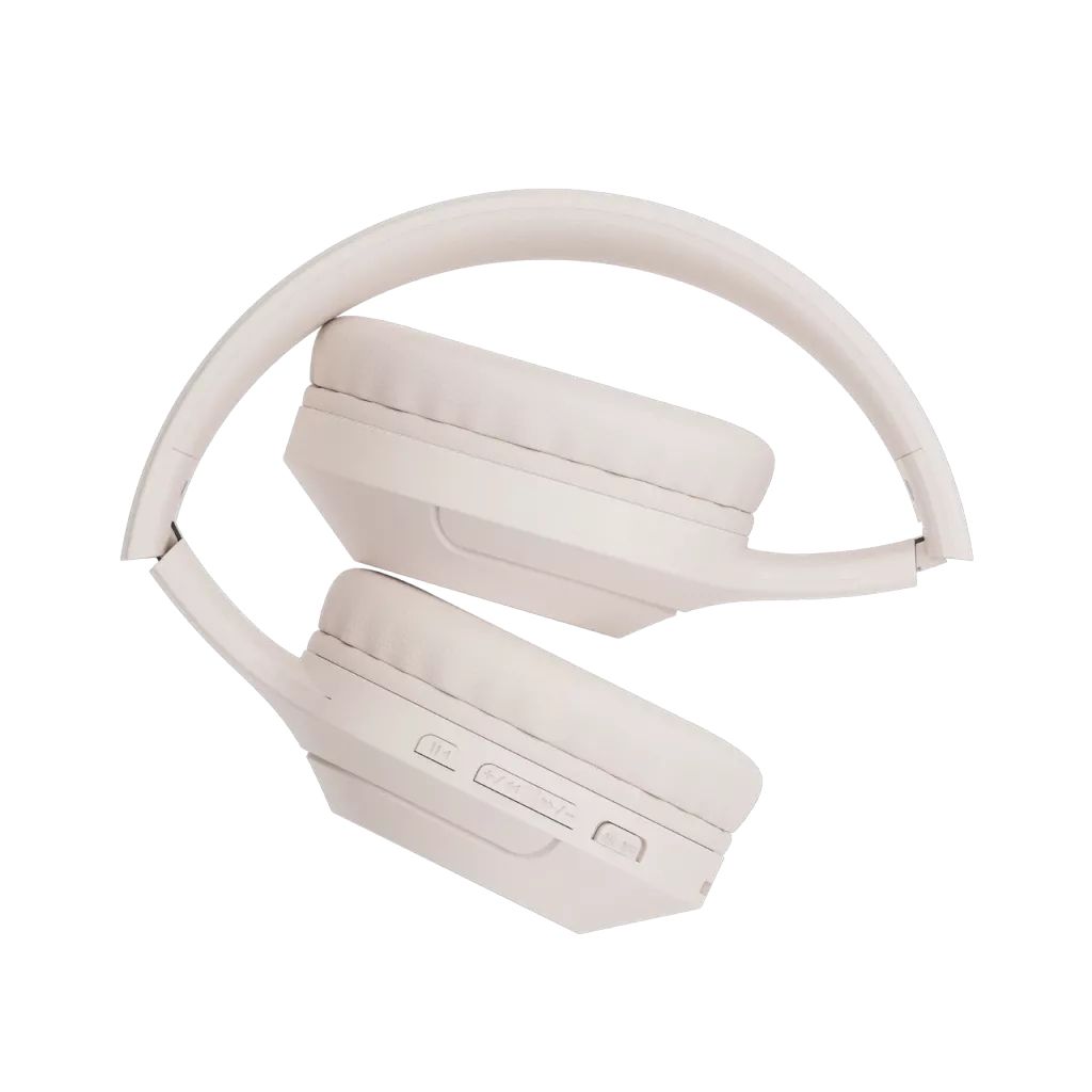 CANYON BTHS-3, Bluetooth headset,with microphone, BT V5.1 JL6956, battery 300mAh, Type-C charging plug, PU material, size:168*190*78mm, charging cable 30cm and audio cable 100cm, Beige_2