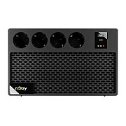 UPS nJoy UPCSBLS665TRPCG01B, 650 VA, 360 W, line-interactive, 4x Schuko, 6 minute (50% sarcina), Brick, Negru 