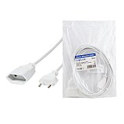 CABLU alimentare LOGILINK 3m, intrare Euro plug, iesire Euro socket, 10A, testat VDE, white, 