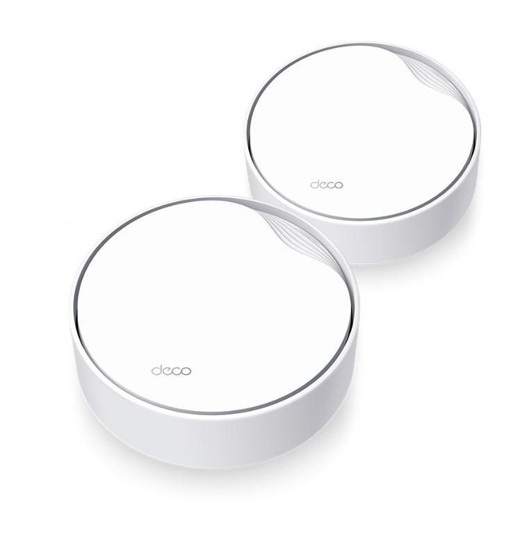 TP-Link AX3000 whole home mesh Wi-Fi 6 System, Deco X50-POE(2-pack); Dual- Band, Standarde Wireless: IEEE 802.11ax/ac/n/a 5 GHz, IEEE 802.11ax/n/b/g 2.4 GHz ,viteza wireless: 5 GHz: 2402 Mbps, 2.4 GHz: 574 Mbps, 2 x antene interne, 2×2 MU-MIMO, Mod Router, Mod Access Point, interfata: 1 x_3