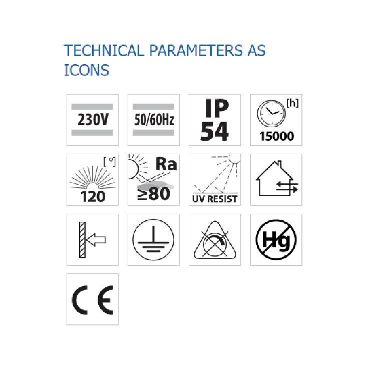 Aplica LED Vivalux SQUARE STARK, 6W, 180 lm, lumina neutra (4000K), 120°, IP54, 100x100x100mm, 15000h, aluminiu, -25÷+40°C, Negru
