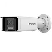 Camera supraveghere Hikvision IP Bullet DS-2CD2T46G2P-ISU/SL(2.8mm)(C) 4 MP Panoramic AcuSense Fixed focal lens, dual lens, 2.8 mm, Image Sensor 2 × 1/2.5  Progressive Scan CMOS, Max. Resolution 3040 × 1368/ 4Mp, (WDR) 120 dB,SNR ≥ 52 dB,Image Enhancement BLC, HLC, 3D DNR, Ethernet Interface 1 RJ45