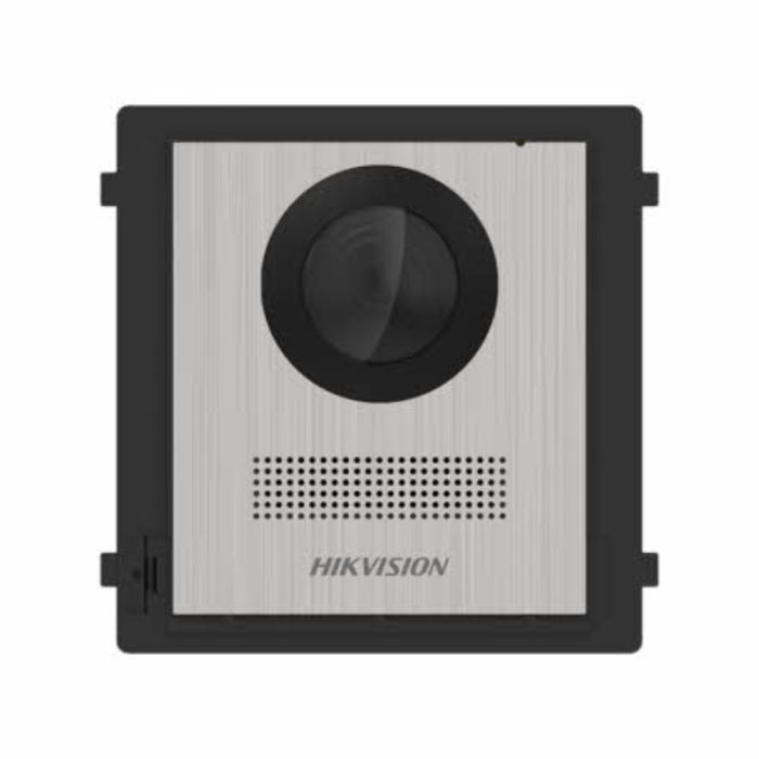 Post videointerfon de exterior pentru blocuri Hikvision DS-KD8003-IME1 (B)NS  2MP HD Camera, Fish eye, IR Supplement, RAM 256 MB,2 lock relays, 4-ch alarm input,Wired network 10/100 Mbps self-adaptive Ethernet, Network interface 1 RJ45, 12 VDC Power Input, Working temperature -40° C to 60° C, IP65_2