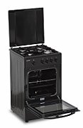 ARAGAZ GAZ HEINNER HFSC-SME50BK, 50X50CM, 4 ARZATOARE, SUPORT EMAIL, CAPAC METALIC, DISPOZITIV DE SIGURANTA PLITA SI CUPTOR, USA CUPTOR CU GEAM DUBLU, DUZE GPL INCLUSE, TAVA SI GRATAR CROMAT, CULOARE: NEGRU