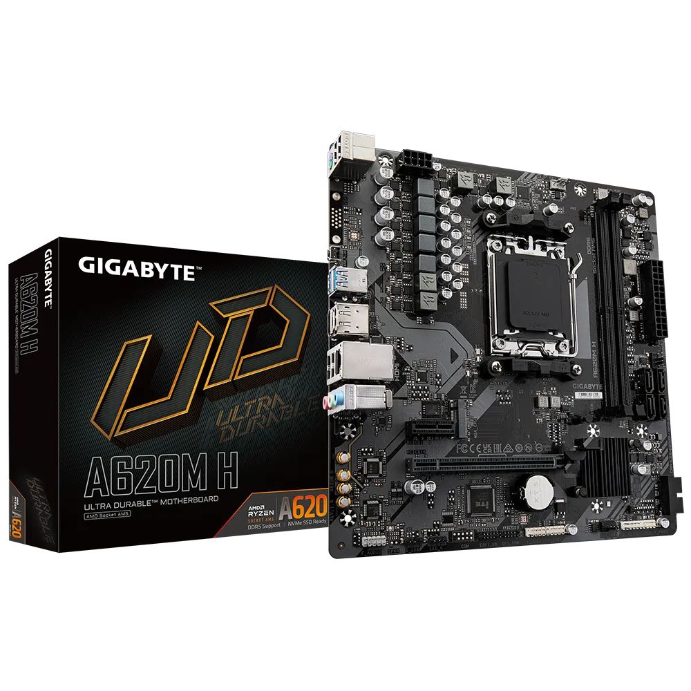 GIGABYTE A620M H AM5 2xDDR5 4xSATA 1xM.2 mATX MB_2