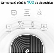 TP-Link Sistem Mesh Wi-Fi pentru întreaga casă AC1900, DECO S7(1- PACK);WI-FI 5, Standarde wireless: IEEE 802.11ac/n/a 5 GHz, IEEE 802.11n/b/g 2.4 GHz, viteza wireless: 5 GHz: 1300 Mbps, 2.4 GHz: 600 Mbps, 3 x antene interne, MU-MIMO, Mod Router, Mod Access Point, interfata: 3 x 10/100/1000._3