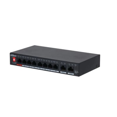Switch Dahua PFS3010-8GT-96-V2, 8 porturi 10/100/1000 Mbps