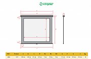 Ecran de proiectie manual, cu prindere in tavan/perete Sopar Platinum, format 16:9, suprafata de proiectie 300x208 cm, diagonala - inch, unghi de vizionare 120°, din aluminiu_2