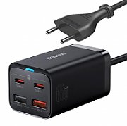 INCARCATOR RETEA Baseus GaN3 Pro Powerstrip, Quick Charge 100W, 1 x AC, 2 x USB Type-C Output 5V/3A, 2 x USB, include cablu USB Type-C la USB Type-C 100W lungime 1m, negru  PSZM000401  (include TV 0.75lei) - 6932172604233