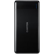 CANYON PB-107 Power bank 10000mAh Li-poly battery, Input Micro/PD 18W(Max), Output PD/QC3.0 18W(Max), quick charging cable 0.3m, 144*68*16mm, 0.25kg, Black_1