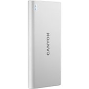 CANYON PB-106 Power bank 10000mAh Li-poly battery, Input 5V/2A, Output 5V/2.1A(Max), USB cable length 0.3m, 140*68*16mm, 0.24Kg, White_1