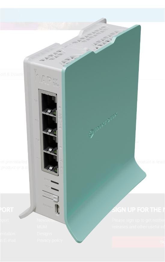 Mikrotik L41G-2AXD HAP AX LITE Gigabit wireless router, Procesor: IPQ-5010, 800 MHz Dual core, Router OS 4, 256MB RAM, storage: 128MB, viteza wireless: 2.4Ghz 574 Mbit/s, AX600, Interfata: 4 x 10/100/1000 ._2