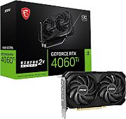 MSI Video Card Nvidia GeForce RTX 4060 Ti VENTUS 2X BLACK 8G (8GB GDDR6/128-bit, PCI-e Gen 4 x16, 3xDP, 1xHDMI, RECOMMENDED PSU 550W) ATX_1