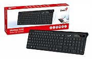 TASTATURA GENIUS wireless, multimedia, 104 taste + 12 taste multimedia, design ergonomic, USB, negru, 