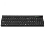 TASTATURA GENIUS wireless, multimedia, 104 taste + 12 taste multimedia, design ergonomic, USB, negru, 