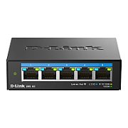 D-LINK DMS-105 UNMANAGED SWITCH 5 PORT, Interfata: 5 x 10/100Mbps/1G/2.5G, Auto MDI/MDIX, CAPACITATE SWITCH: 25gBPS, Packet Forwarding Rate:18.6 Mpps, Dimensiuni 100.5 x 82 x28mm, Greutate: 238.6 g._1