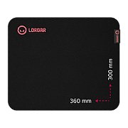 Lorgar Main 323, Gaming mouse pad, Precise control surface, Red anti-slip rubber base, size: 360mm x 300mm x 3mm, weight 0.21kg_1