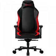 LORGAR Embrace 533, Gaming chair, PU eco-leather, 1.8 mm metal frame, multiblock mechanism, 4D armrests, 5 Star aluminium base, Class-4 gas lift, 75mm PU casters, Black + red_2