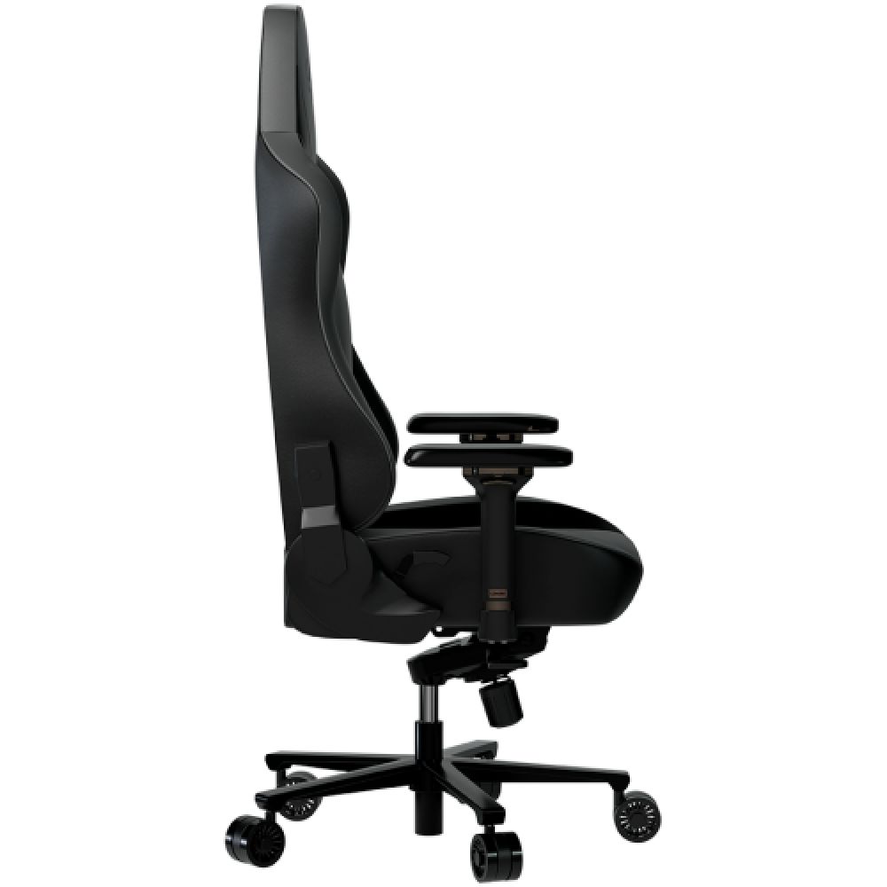 LORGAR Base 311, Gaming chair, PU eco-leather, 1.8 mm metal frame, multiblock mechanism, 4D armrests, 5 Star aluminium base, Class-4 gas lift, 75mm PU casters, Black + grey_2