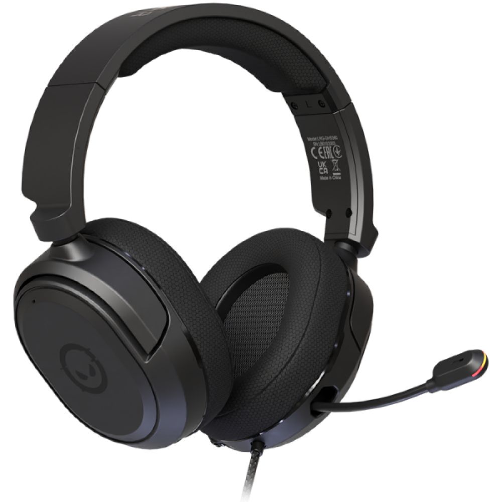 LORGAR Kaya 360, USB Gaming headset with microphone, CM108B, 7.1 virtual surround sound, Plug&Play, USB-A connection cable 2m, fabric ear pads, size: 192*184.7*88mm, 0.314kg, black_2