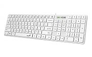 Tastatura Genius SlimStar 126 cu fir, USB, multimedia, 104 taste + 12 taste multimedia, alb_1